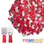 60/80pcs Male Female Insulated Spade Connector, 6.3mm 1/4' 22-16/16-14/12-10 AWG Electrical Quick Disconnect Wire Connectors