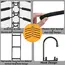 5pcs Multi-Tier Hanging Closet Hanger with Hooks Space-Saving Organizer for Closet Coats Shirts Dresses Jackets Hanging Storage