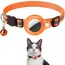 Cat AirTag Holder Collar Breakaway Reflective Strips Adjustable Kitten Collar Waterproof Cat Bell Collar Pet Air Tag Case Collar