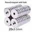 10/20/30pcs with Countersunk 20x3-5mm Discs for Scientific, Laboratory, and Industrial Use, Kitchen Decoration-Portable Magnets