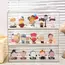 Transparent doll Display Cabinet, Dust-Proof Storage Box for Collectibles, doll and doll Display Rack, Stackable Storage Box