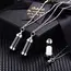 Cylinder Clear Acryli Necklace Stainless Steel Glass Heart Vial Perfume Bottle Cremation Urn Pendant Necklace For Women Keepsake