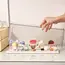 Transparent doll Display Cabinet, Dust-Proof Storage Box for Collectibles, doll and doll Display Rack, Stackable Storage Box