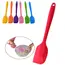 21cm Long Handle Silicone Cream Cake Spatula Mixing Batter Baking Scraper Brush Butter Mixer Cake Brushes Cake Tools