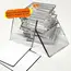 5/10pcs DIY Refrigerator Magnet High Transparent Acrylic Square Round with Magnetic Sheet Material Package Home Decor