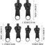 6/36pcs Fix Zip Puller Universal Instant Zippers Fix Zipper Repair Kit Replacement Zipper Pull Slider For DIY Sew Accessories