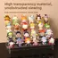 Multilayer Acrylic Display Stand Figures Holder Jewellery Display Riser Cupcakes Rack Removable Shelves Storage Organizers
