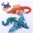 15cm 3D Printed Dragon Movable Wings Office Desktop Accessory Creative Home Decor Perfect Christmas Present Holiday Gift Toy