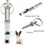 1Pcs Dog Whistle Pet Training Whistle Stainless Steel Silver Portable Adjustable Ultrasonic Cat/Dog Behavior Training Aid Tool