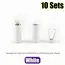10 Sets Metal Rope Ends Stopper Cord End Lock Cap Hanging Bell Buckle DIY Bag Shoes Garment Lanyard Accessories