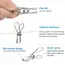 Clothespins Stainless Steel Clips Clothes Pegs Household Washing Hang Laundry Metal Home Storage Tool 10/20/40Pcs Clothes Pegs