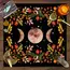 1PC Moonlight Flower Tarot Card Table Cloth, Altar Card Mat, Witchcraft Astrology Supplies Decorative Card Mat
