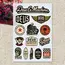 D-Deus ex M-Machina  Decal Set High Quality Printed and Cut Stickers Motorcycle Sticker
