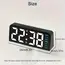 Innovative LED Digital Alarm Clock with Atmosphere Light & Date Display - USB Powered, Adjustable Brightness, Flat Crown Shape