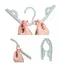 5/10pcs Folding Travel Hangers Portable Random Color Plastic Non Slip Closet Drying Rack Space Saving Home For Dress Pants Suit