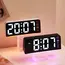 Innovative LED Digital Alarm Clock with Atmosphere Light & Date Display - USB Powered, Adjustable Brightness, Flat Crown Shape