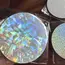 100PCS Laser Film Badge Covers - Transparent Star Protective Films for 58mm Buttons & DIY Badge Making