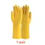1Pair Lengthen Dishwashing Cleaning Silicone Gloves Rubber Dish Washing Glove Scrubber  for Household Kitchen Clean Tool