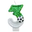 New 0-9 Number Birthday Candles original two color gradual change Football style birthday cake digital party candle decoration