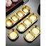 1/4 Pcs Stainless Steel Divided Seasoning Sauce Dip Bowl, 1/2/3/4 Compartment Korean Ketchup Sauce Bowl, Vinegar Soy Spice Condiment Tray for Home Restaurant