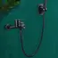 1.5/2/3M Stainless Steel Shower Hose Black/Silver Long Bathroom Shower Water Hose Extension Plumbing Pipe Showerhead Tube
