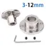 3mm 3.17mm 4mm 5mm 6mm 6.35mm 7mm 8mm 10mm 11mm 12mm Rigid Flange Coupling Motor Guide Shaft Coupler Motor Support Connector