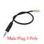 1/2/3/5Pcs 3.5mm Audio Cable Connector 2 3 4 Pole Mono Stereo Male Plug Female Jack Extension Wire AUX Headphone DIY Repair 30cm