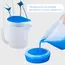 500ml Silicone Cup with Handle Scale DIY Epoxy Resin Glue Mixed Pigments Making Tools Reused Easy to Clean Soft Measuring Cup