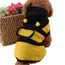 Bee Pet Puppy Coat Apparel Outfit Fleece Clothes Dog Cat Hoodie Fancy Costume  Halloween Cosplay Sweater Dog Hoodies