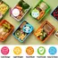 Mini Fruit Forks For Children Kids Cute Animal Food Picks Snack Toothpicks With Vegetable Cutter Set Silicone Lunch Box Dividers