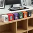 PU Window Collection Box Magnetic Closure Stain-resistant Trading Card Storage Box Moisture-proof with Lid Card Deck Box