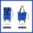 Foldable Portable Shopping Cart with Wheels | Lightweight Backpack-Style Hand Cart for Home Use