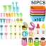 Mini Fruit Forks For Children Kids Cute Animal Food Picks Snack Toothpicks With Vegetable Cutter Set Silicone Lunch Box Dividers