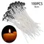 100Pcs Multi Size Cotton Wick Glass Bottle Aromatherapy Clear Empty Bottle Candle Wick Diy Candle Making Tool