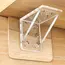 12Pcs No-Drill Adhesive Shelf Brackets Heavy Duty Strong Hold Plastic Wall-Mounted Brackets for Kitchen Bathroom Utility Hooks