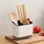 Multi Functional Tableware Storage Rack For Household Kitchen, Chopstick Storage Tube With Drainage Tray, Mold Resistant