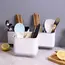 Multi Functional Tableware Storage Rack For Household Kitchen, Chopstick Storage Tube With Drainage Tray, Mold Resistant