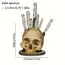 Kitchen Knives Holder Skull Skeleton Knives Stand Scary Party Storage Rack Decor Horror Head Organizers Rack Kitchen Accessories