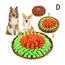 Snuffle Mat for Pets Interactive Foraging , Brain-Boosting Feed Game, Travel-Suitable, Ideal for Dogs and Cats.
