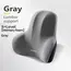 Memory Foam Lumbar Back Cushion for Car Office Gaming Chairs and Postpartum Waist Support Multi Functional Pain Relief Pillow