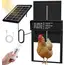 Solar Chicken Coop Door, Automatic Chicken Door Solar Powered & USB Charging, Auto Chicken Door 4 Modes with Timer & Light Senso