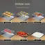 Stainless Steel Baking Pan Tray with Wire Rack Cake Baking BBQ Pan Tray Plate Oven Brownie Rack Cooking Roasting Grilling Tool