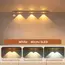 LED Ultra Thin Under Cabinet Lights Motion Sensor Night Light Wireless 3Color Dimmable For Kitchen Cabinet Bedroom Wardrobe Ligh