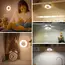 1-6Pcs Energy Saving LED Night Lights Touch Sensor 3 Color Dimmable Wall Night Lamp USB Rechargeable Magnetic Room Aisle Bedroom