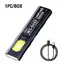 Multi Functional Work Light LED Magnetic Red Blue Flashing mini Outdoor Strong Light Super Bright Maintenance Light Flashlight