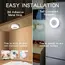 1-6Pcs Energy Saving LED Night Lights Touch Sensor 3 Color Dimmable Wall Night Lamp USB Rechargeable Magnetic Room Aisle Bedroom
