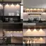 LED Ultra Thin Under Cabinet Lights Motion Sensor Night Light Wireless 3Color Dimmable For Kitchen Cabinet Bedroom Wardrobe Ligh