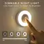 1-6Pcs Energy Saving LED Night Lights Touch Sensor 3 Color Dimmable Wall Night Lamp USB Rechargeable Magnetic Room Aisle Bedroom