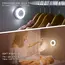 1-6Pcs Energy Saving LED Night Lights Touch Sensor 3 Color Dimmable Wall Night Lamp USB Rechargeable Magnetic Room Aisle Bedroom