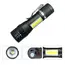 Portable Rechargeable LED Flashlight with Pen Clip Zoomable Waterproof Torch with Side Light Outdoor Camping Emergency Lantern